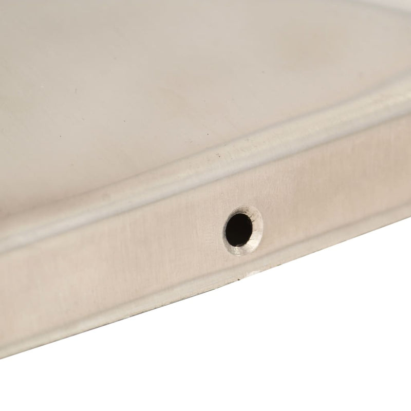 vidaXL 6 db gúla alakú rozsdamentes acél kerítésoszlop-sapka 71x71 mm