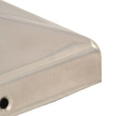 vidaXL 6 db gúla alakú rozsdamentes acél kerítésoszlop-sapka 71x71 mm