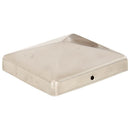 vidaXL 6 db gúla alakú rozsdamentes acél kerítésoszlop-sapka 101x101 mm