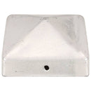 vidaXL 6 db gúla alakú horganyzott fém kerítésoszlop-sapka 71 x 71 mm