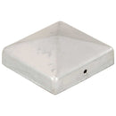 vidaXL 6 db gúla alakú horganyzott fém kerítésoszlop-sapka 81 x 81 mm