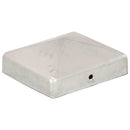 vidaXL 6 db gúla alakú horganyzott fém kerítésoszlop-sapka 81 x 81 mm