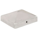 vidaXL 6 db gúla alakú horganyzott fém kerítésoszlop-sapka 91 x 91 mm