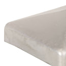 vidaXL 6 db gúla alakú horganyzott fém kerítésoszlop-sapka 91 x 91 mm