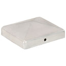 vidaXL 6 db gúla alakú horganyzott fém kerítésoszlop-sapka 101x101 mm