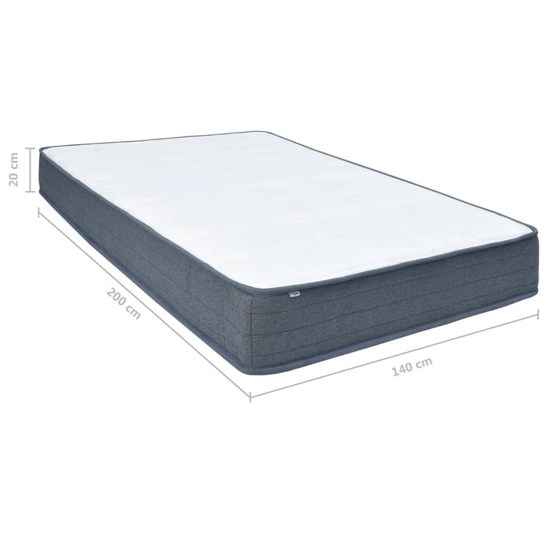 vidaXL dobozrugós ágymatrac 200 x 140 x 20 cm