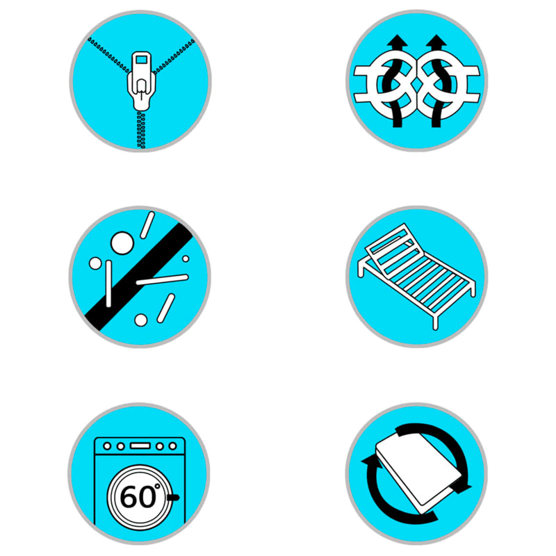 vidaXL dobozrugós ágymatracfedő 200 x 120 x 5 cm közepesen puha