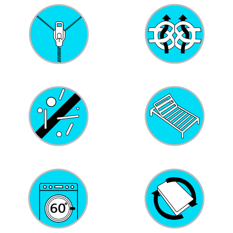 vidaXL dobozrugós ágymatracfedő 200 x 200 x 5 cm közepesen puha