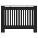 vidaXL fekete MDF radiátorburkolat 112 x 19 x 81,5 cm