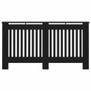vidaXL fekete MDF radiátorburkolat 152 x 19 x 81,5 cm