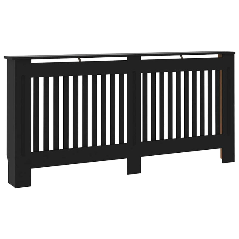 vidaXL fekete MDF radiátorburkolat 172 x 19 x 81,5 cm