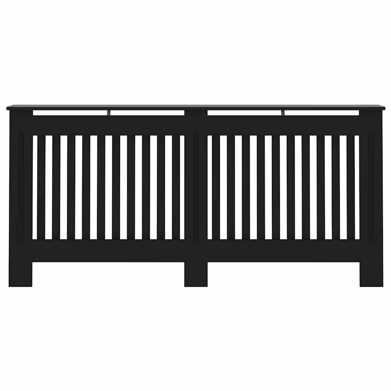 vidaXL fekete MDF radiátorburkolat 172 x 19 x 81,5 cm