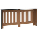 vidaXL fekete MDF radiátorburkolat 172 x 19 x 81,5 cm