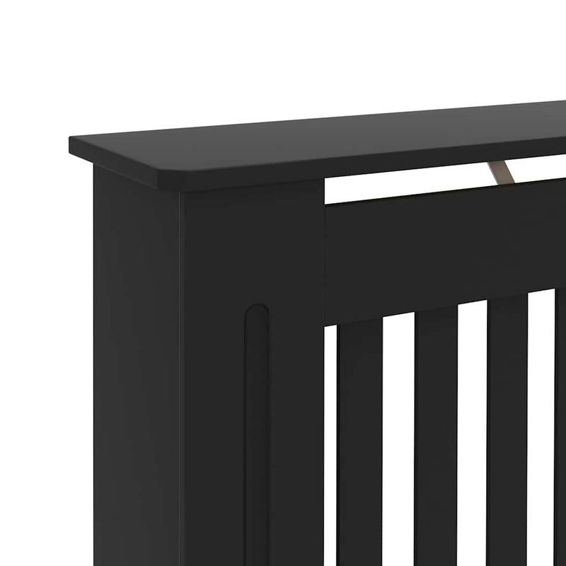 vidaXL fekete MDF radiátorburkolat 172 x 19 x 81,5 cm