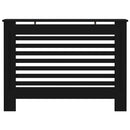 vidaXL fekete MDF radiátorburkolat 112 x 19 x 81,5 cm