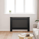 vidaXL fekete MDF radiátorburkolat 112 x 19 x 81,5 cm
