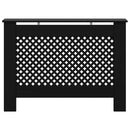 vidaXL fekete MDF radiátorburkolat 112 x 19 x 81,5 cm