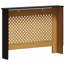 vidaXL fekete MDF radiátorburkolat 112 x 19 x 81,5 cm
