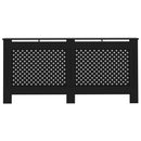 vidaXL fekete MDF radiátorburkolat 172 x 19 x 81,5 cm