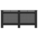 vidaXL fekete MDF radiátorburkolat 172 x 19 x 81,5 cm