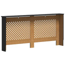 vidaXL fekete MDF radiátorburkolat 172 x 19 x 81,5 cm