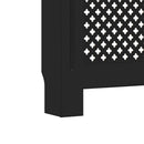 vidaXL fekete MDF radiátorburkolat 172 x 19 x 81,5 cm