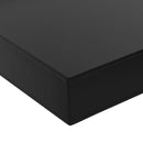 vidaXL 2 darab fekete lebegő fali polc 60 x 20 x 3,8 cm