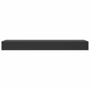 vidaXL fekete lebegő fali polc fiókkal 80 x 25 x 8 cm