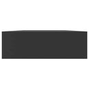 vidaXL fekete lebegő fali polc fiókkal 80 x 25 x 8 cm