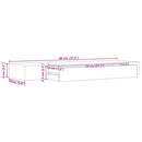 vidaXL fekete lebegő fali polc fiókkal 80 x 25 x 8 cm