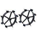 146268 vidaXL 2 db fémkerék 6,5 LE-s benzines ekéhez