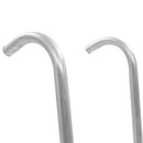 92408 vidaXL 2 fokos ezüstszínű acél trambulin létra 72 cm (65 cm magashoz alkalmas)