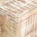 vidaXL fehér tömör akácfa dohányzóasztal 117 x 50 x 30 cm