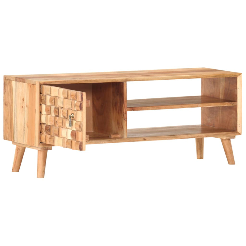 vidaXL tömör akácfa TV-szekrény 100 x 35 x 40 cm