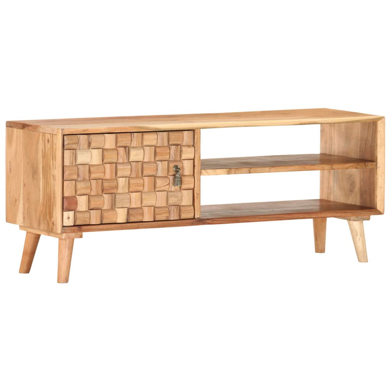 vidaXL tömör akácfa TV-szekrény 100 x 35 x 40 cm