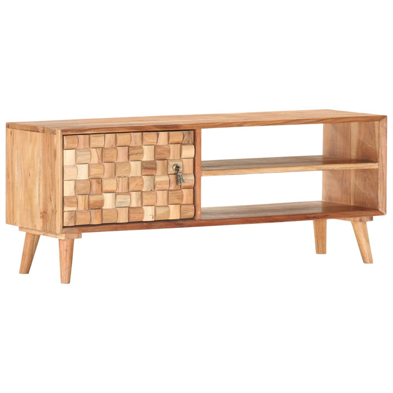 vidaXL tömör akácfa TV-szekrény 100 x 35 x 40 cm