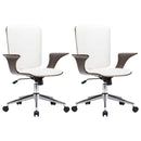 vidaXL Forgós Irodai Székek 2 db Műbőr 69 x 61 x 104 cm