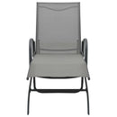 vidaXL acél és textilén napozóágy