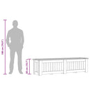 vidaXL impregnált fenyőfa magaságyás 196 x 50 x 50 cm