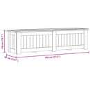 vidaXL impregnált fenyőfa magaságyás 196 x 50 x 50 cm