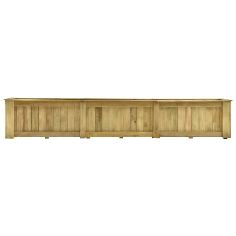 vidaXL impregnált fenyőfa magaságyás 291 x 50 x 50 cm