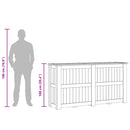 vidaXL impregnált fenyőfa magaságyás 196 x 50 x 100 cm