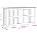 vidaXL impregnált fenyőfa magaságyás 196 x 50 x 100 cm