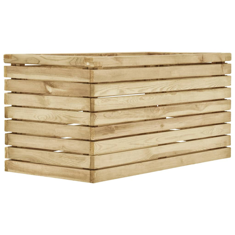 vidaXL impregnált fenyőfa magaságyás 100 x 50 x 50 cm