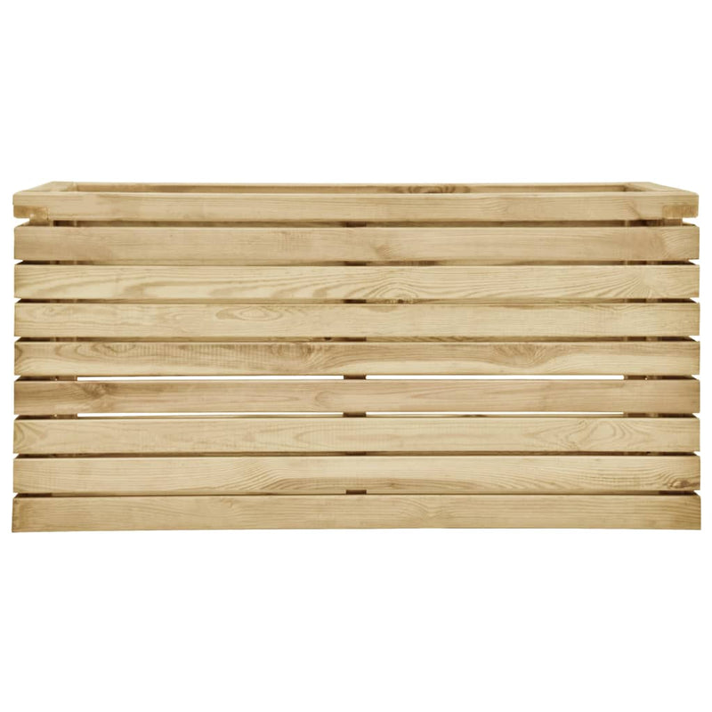 vidaXL impregnált fenyőfa magaságyás 100 x 50 x 50 cm
