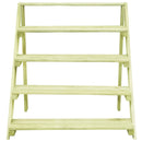 vidaXL impregnált fenyőfa virágtartó állvány 80 x 80 x 80 cm