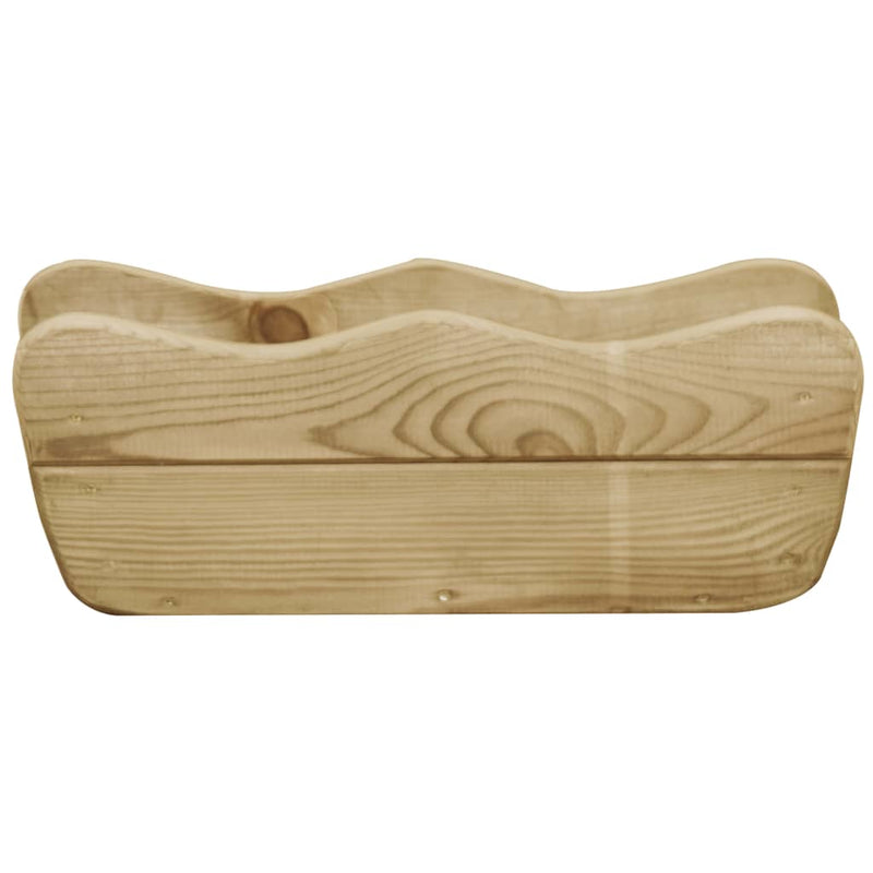 vidaXL impregnált fenyőfa kerti magaságyás 50 x 18 x 18 cm