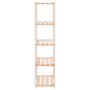 vidaXL 2 db 5-szintes tömör fenyőfa tárolópolc 250 kg 80 x 38 x 170 cm