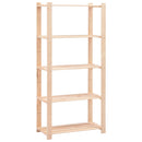 vidaXL 3 db 5-szintes tömör fenyőfa tárolópolc 250 kg 80 x 38 x 170 cm