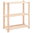 vidaXL 5 db 3-szintes tömör fenyőfa tárolópolc 150 kg 80 x 38 x 90 cm